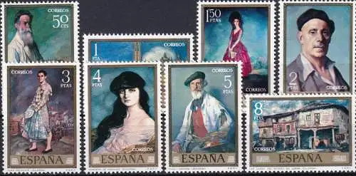 SPANIEN 1971 Mi-Nr. 1912/19 ** MNH