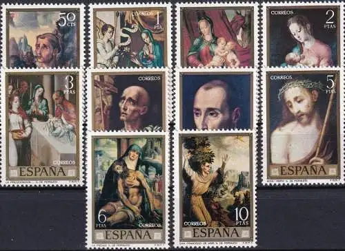 SPANIEN 1970 Mi-Nr. 1849/58 ** MNH