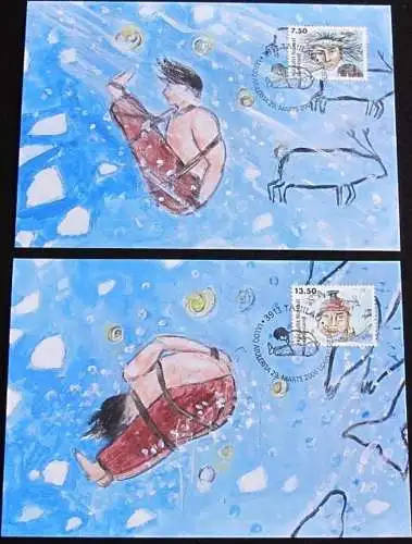 GRÖNLAND 2006 Mi-Nr. 462/63 Maximumkarten MK/MC