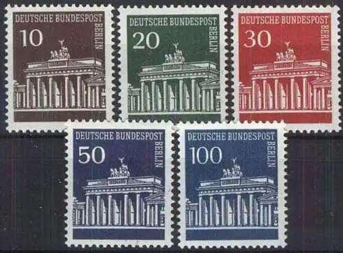 BERLIN 1966 Mi-Nr. 286/90 ** MNH