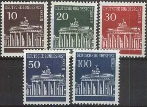 BERLIN 1966 Mi-Nr. 286/90 ** MNH
