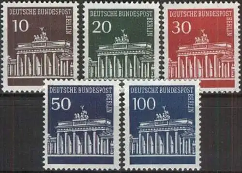 BERLIN 1966 Mi-Nr. 286/90 ** MNH