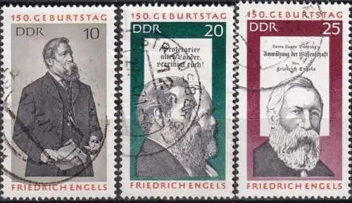 DDR 1970 Mi-Nr. 1622/24 o used