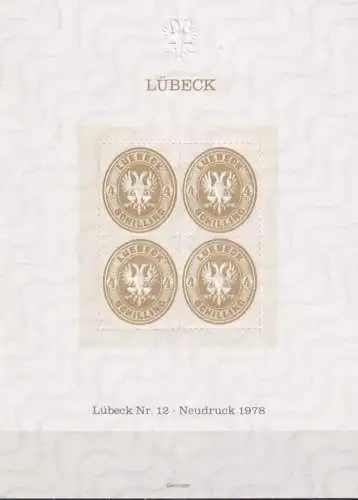 LÜBECK 1978 Mi-Nr. 12 Neudruck Vignette