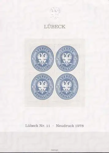 LÜBECK 1978 Mi-Nr. 11 Neudruck Vignette