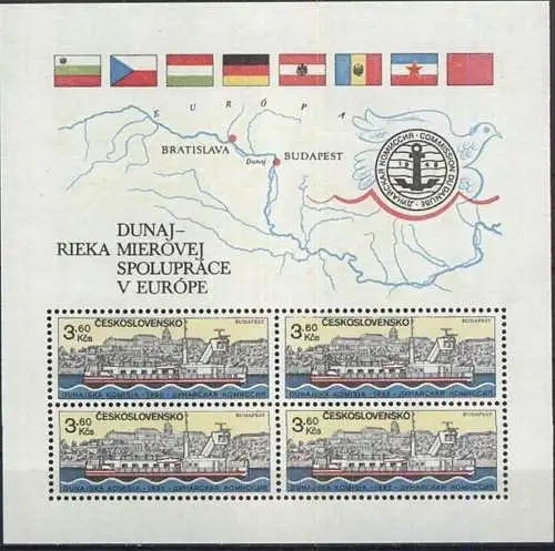 TSCHECHOSLOWAKEI 1982 Mi-Nr. Block 52 ** MNH