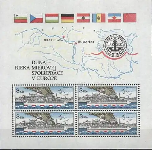 TSCHECHOSLOWAKEI 1982 Mi-Nr. Block 51 ** MNH