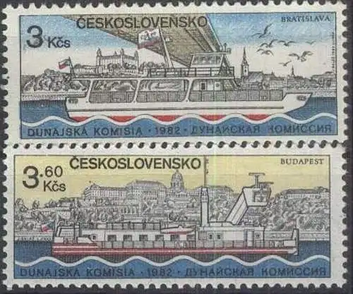 TSCHECHOSLOWAKEI 1982 Mi-Nr. 2679/80 ** MNH