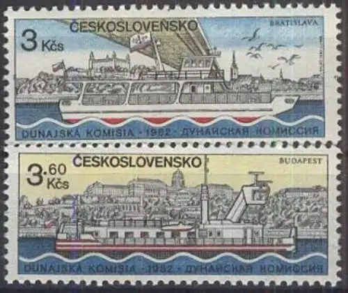 TSCHECHOSLOWAKEI 1982 Mi-Nr. 2679/80 ** MNH