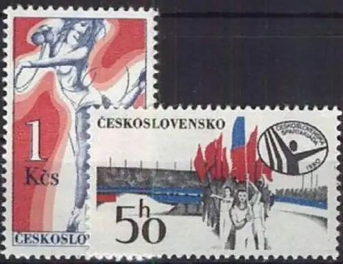 TSCHECHOSLOWAKEI 1980 Mi-Nr. 2571/72 ** MNH