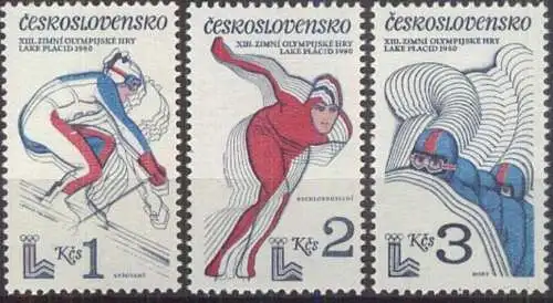 TSCHECHOSLOWAKEI 1980 Mi-Nr. 2544/46 ** MNH