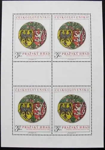 TSCHECHOSLOWAKEI 1975 Mi-Nr. 2292 Kleinbogen ** MNH