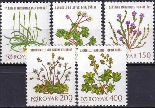 FÄRÖER 1980 Mi-Nr. 48/52 ** MNH