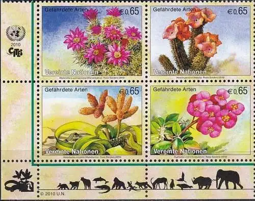 UNO WIEN 2010 Mi-Nr. 639/42 ** MNH