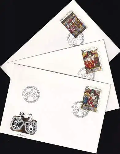 LIECHTENSTEIN 1979 Mi-Nr. 731/33 FDC