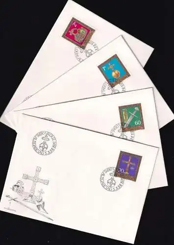 LIECHTENSTEIN 1975 Mi-Nr. 625/28 FDC
