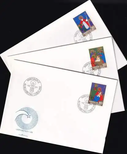 LIECHTENSTEIN 1981 Mi-Nr. 788/90 FDC