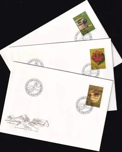 LIECHTENSTEIN 1980 Mi-Nr. 747/49 FDC