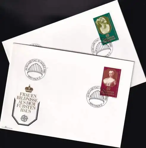 LIECHTENSTEIN 1980 Mi-Nr. 741/42 FDC