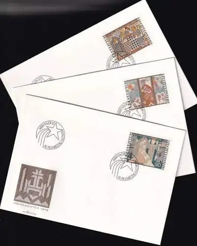 LIECHTENSTEIN 1979 Mi-Nr. 738/40 FDC