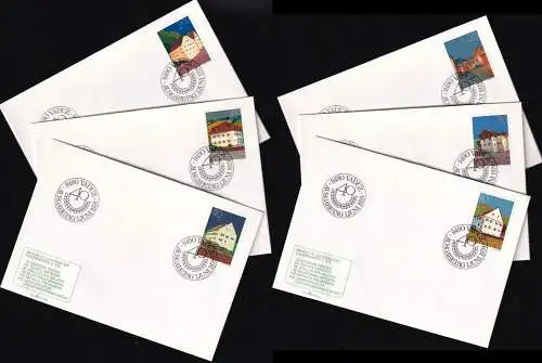 LIECHTENSTEIN 1978 Mi-Nr. 694/97 +704/05 FDC