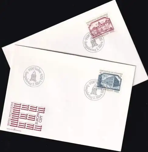 LIECHTENSTEIN 1978 Mi-Nr. 692/93 FDC
