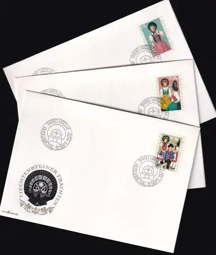 LIECHTENSTEIN 1977 Mi-Nr. 684/86 FDC