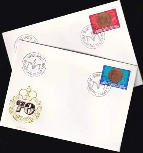 LIECHTENSTEIN 1976 Mi-Nr. 649/50 aus Block 10 FDC