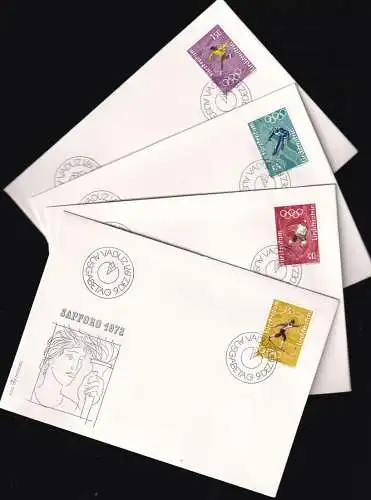 LIECHTENSTEIN 1971 Mi-Nr. 551/54 FDC