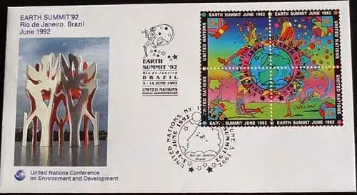 UNO NEW YORK 1992 FDC Mi-Nr. 629/32