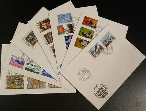 LIECHTENSTEIN 1979 kompletter Jahrgang 1979 FDC