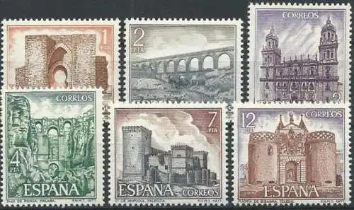 SPANIEN 1977 Mi-Nr. 2310/15 ** MNH