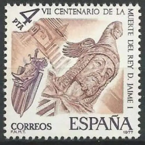 SPANIEN 1977 Mi-Nr. 2283 ** MNH