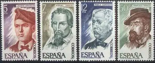 SPANIEN 1977 Mi-Nr. 2284/87 ** MNH