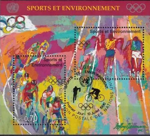 UNO GENF 1996 Mi-Nr. Block 8 o used - aus Abo