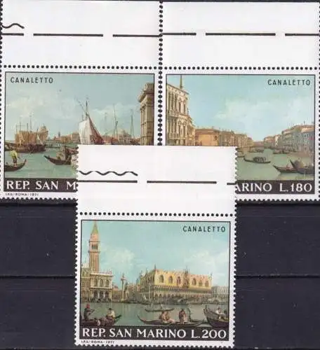 SAN MARINO 1971 Mi-Nr. 972/74 ** MNH