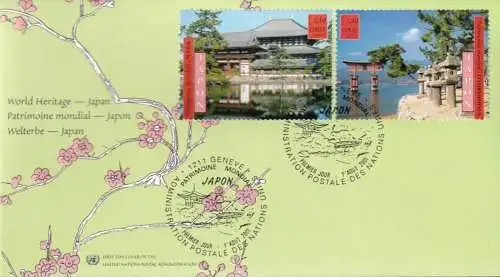 UNO GENF 2001 Mi-Nr. 415/16 FDC