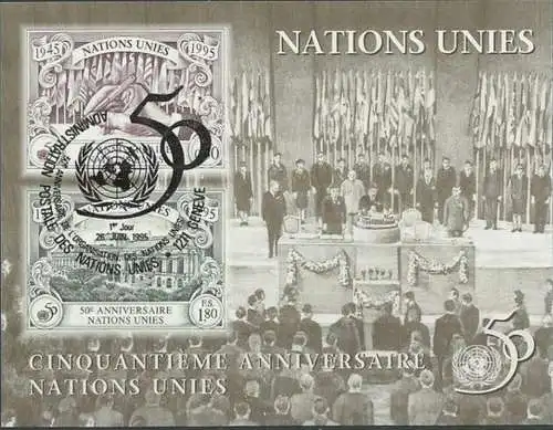 UNO GENF 1995 Mi-Nr. Block 7 o used - aus Abo