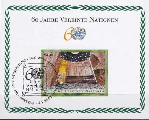 UNO WIEN 2005 Mi-Nr. Block 19 o used - aus Abo