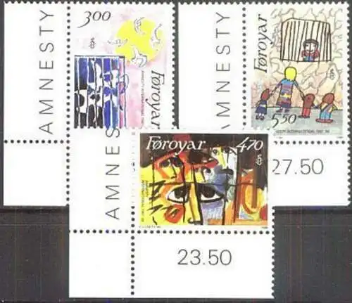 FÄRÖER 1986 Mi-Nr. 136/38 ** MNH