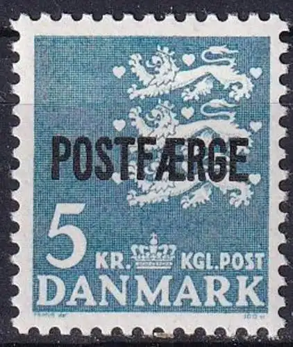 DÄNEMARK POSTFÄHRE 1972 Mi-Nr. 44 ** MNH