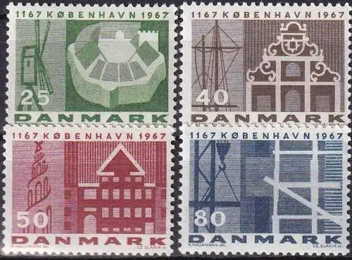 DÄNEMARK 1966 Mi-Nr. 451/54 y ** MNH