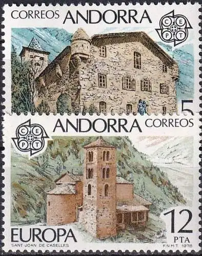 SPAN. ANDORRA 1978 Mi-Nr. 115/16 ** MNH