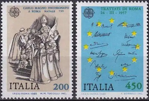 ITALIEN 1982 Mi-Nr. 1798/99 ** MNH