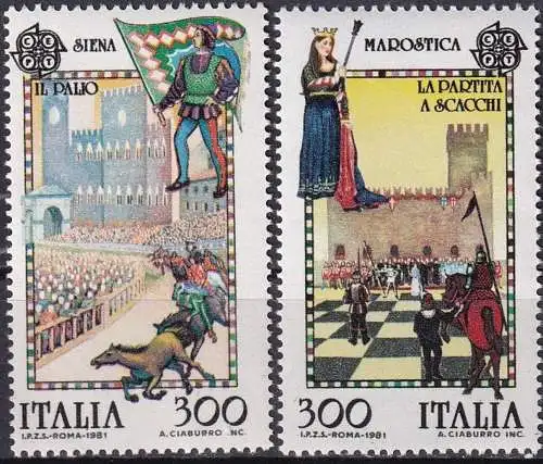 ITALIEN 1981 Mi-Nr. 1748/49 ** MNH