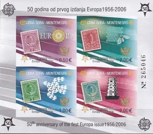 MONTENEGRO 2006 Mi-Nr. Block 2 B ** MNH