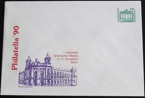 DDR 1990 Mi-Nr. PU 17 PHILATELIA '90 Postmuseum Privatganzsache ungebraucht