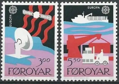FÄRÖER 1988 Mi-Nr. 166/67 ** MNH