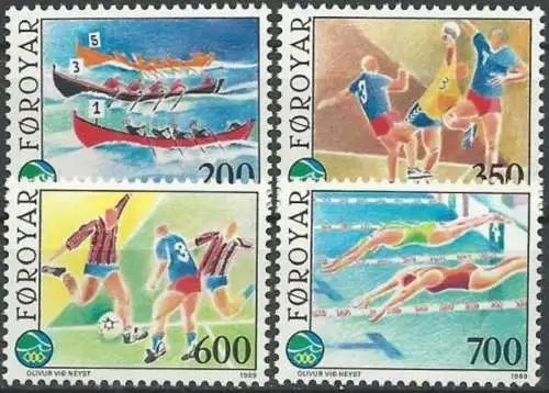 FÄRÖER 1989 Mi-Nr. 186/89 ** MNH