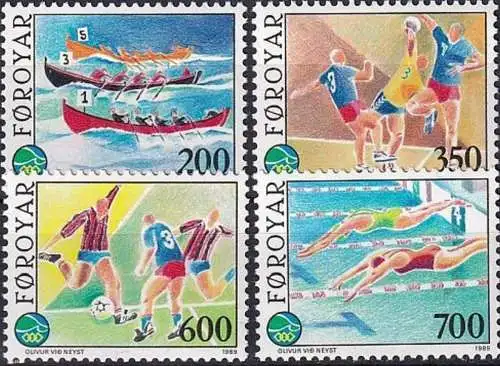 FÄRÖER 1989 Mi-Nr. 186/89 ** MNH